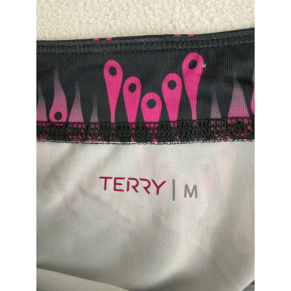 Terry Mixie Skort Women Medium Black Pink Minilink Cycling Athletic Skirt NEW - Picture 6 of 9